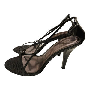 Women's Calvin Klein Strappy Heels Black Size 8.5